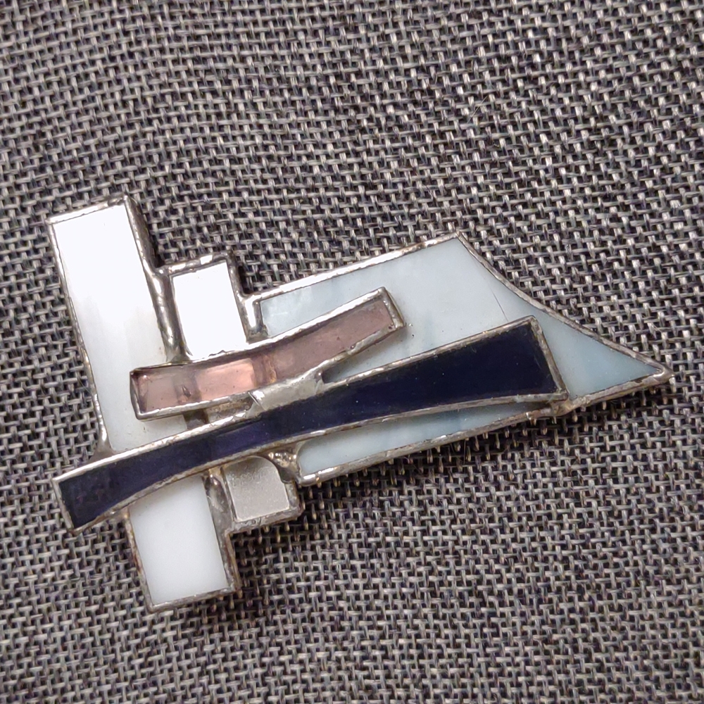 Artisan Stained Glass Brooch